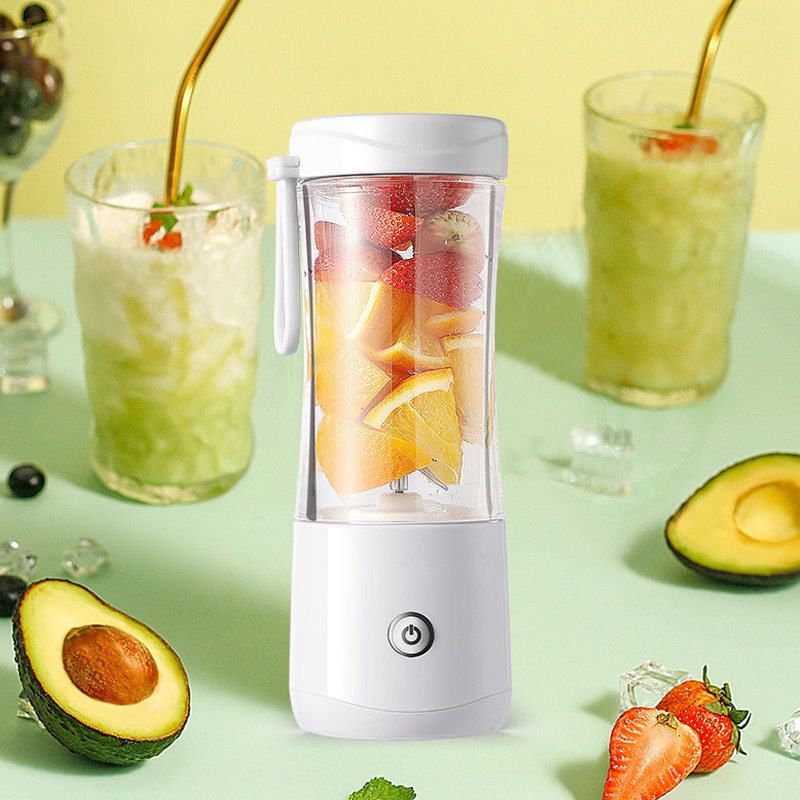 Juicer Blender Rechargeable Mini Portable 6 Mata 380ML Blender Jus Mini Alat Jus Listrik