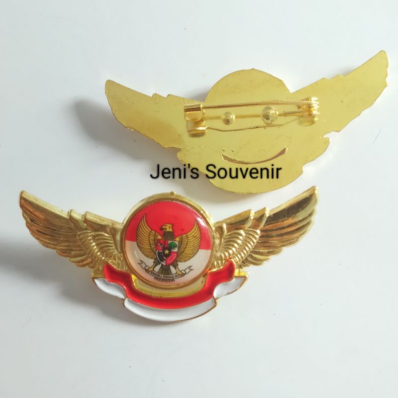 PIN GARUDA- Pin Garuda Merah Putih Model Wing