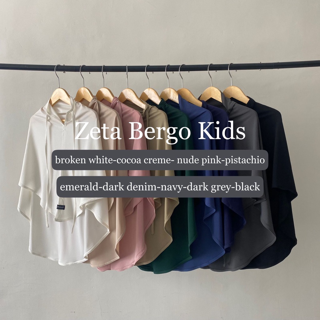 Zeta Instant Kids Edition | Hijab instant ukuran anak by Yeppushop