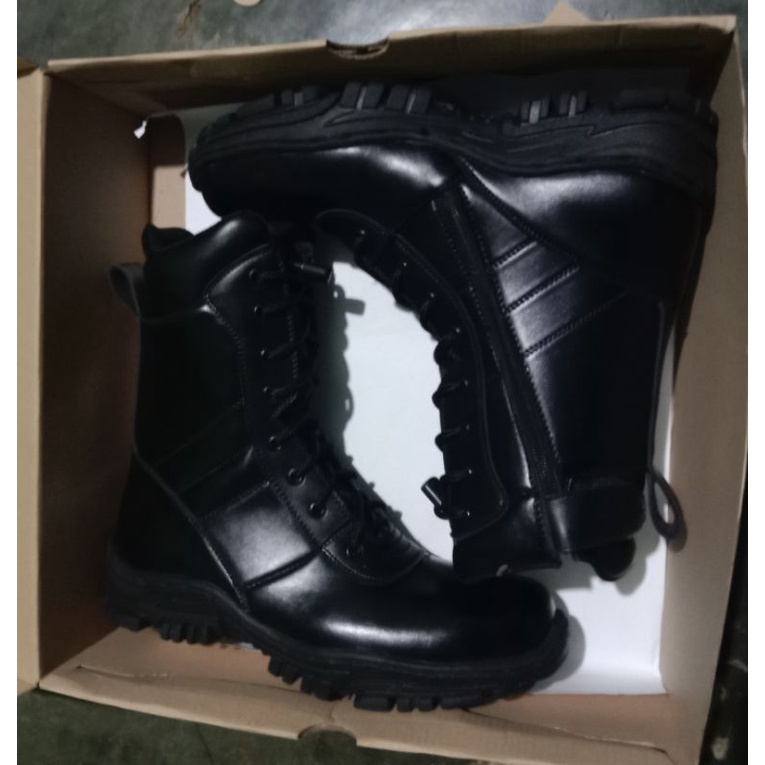 sepatu PDL jatah TNI security polri hitam doff