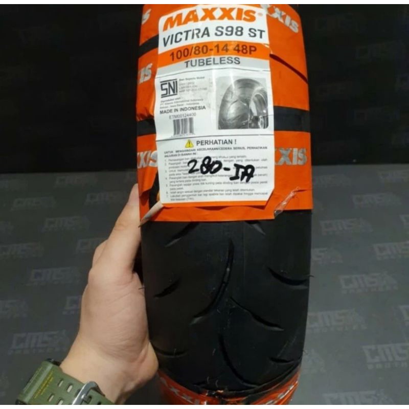 Ban Luar MotorMerk Maxxis
Type Victra
Uk 100/80-14