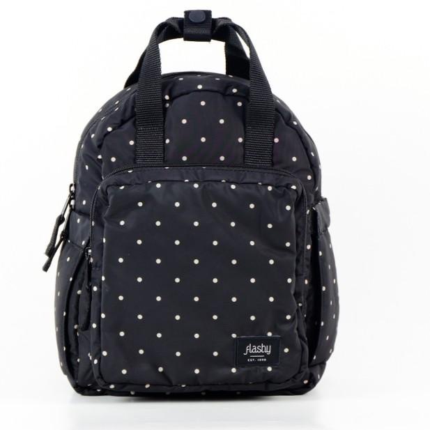 Tas Ransel mini Flashy Larbert Four Hitam Polka