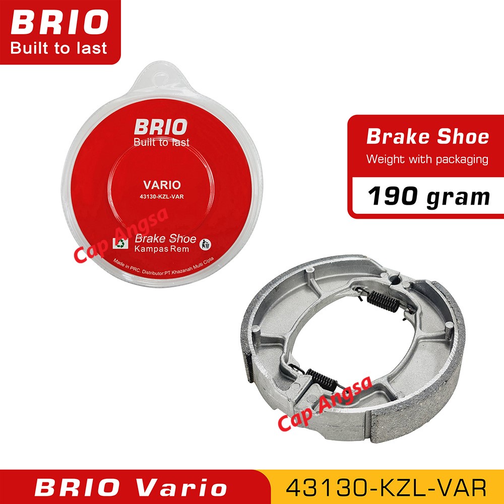 KAMPAS REM  TROMOL BELAKANG HONDA TIGER NEW VARIO BEAT SCOOPY SPACY VERZA MEGA PRO 150 BRAKE SHOE