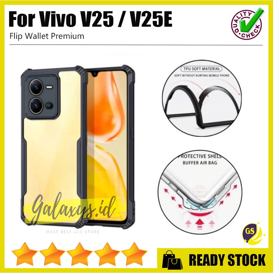 Case Ipaky Bumper Vivo Y16 Y02s Y22 Y22s Y35 Vivo V25 Pro V25E 2022 Camera Protection Case Armor Fusion Shockproof Premium Transparan Casing Mika