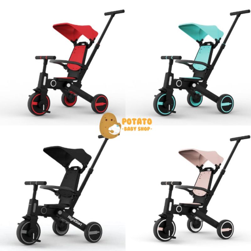 Right Start Voyager 7 In 1 Trike Compact Folder Tricycle - Sepeda Anak Multifungsi