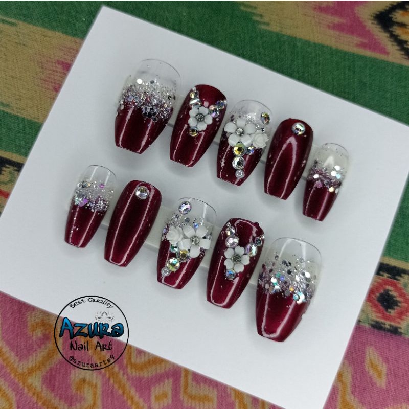 KUKU PALSU MAROON WEDDING / KUPAL WEDDING HOMEMADE