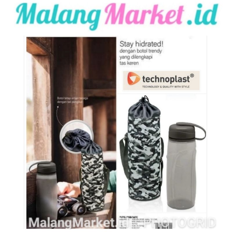 TECHNOPLAST Botol Minum Army Bottle Botol Doreng Botol LorengTECHNOPLAST Jordan Sport Bottle 700 ML 