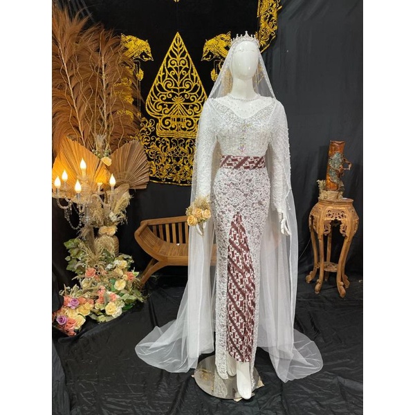 KEBAYA AKAD TUNIK PREMIUN /KEBAYA  MODEREN||KEBAYA AKAD SEMATA KAKIKEBAYA AKAD NIKAH | KEBAYA AKAD BARU