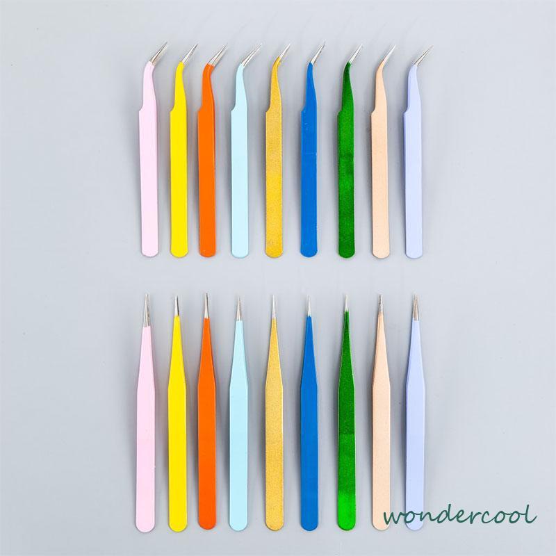 Pinset Lengkung Gundam Stiker Scrapbook Tools Warna Pastel Lucu Tweezer Sticker Pinset-Won