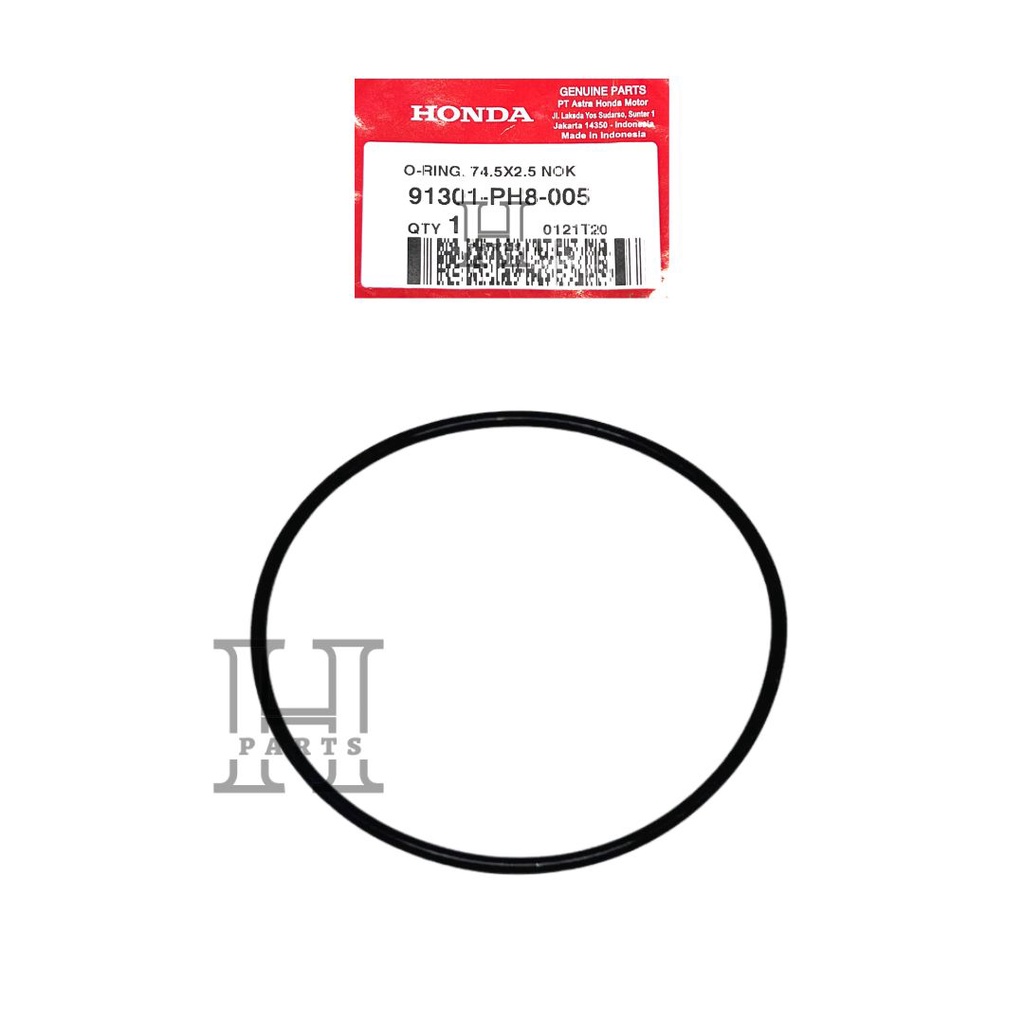 ORING TUTUP TIMING NOKEN AS KETENG 74.5X2.5 BLADE SUPRA X 125 HELM IN FI 91301-PH8-005 ORIGINAL HONDA AHM HGP