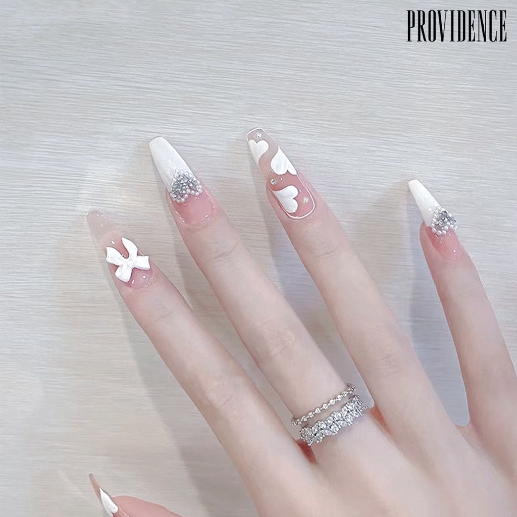 Providence 50Pcs / Set Berlian Imitasi Bentuk Hati / Bunga / Geometri 3D Untuk Dekorasi Nail Art