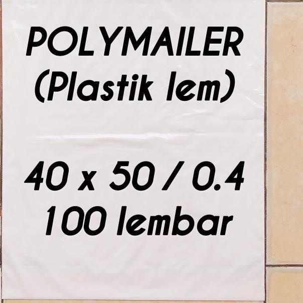 

plastik packing POLYMAILER 40x50 0.4 100 lembar plastik lem - Hitam