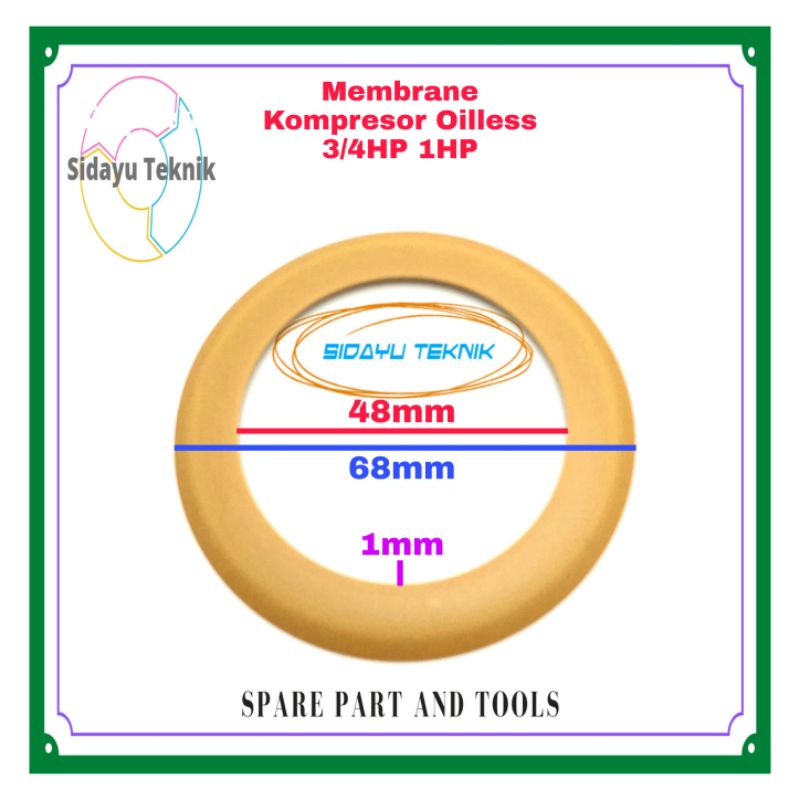 Membran Ring Kompresor Silent 3/4HP 1HP 2pc
