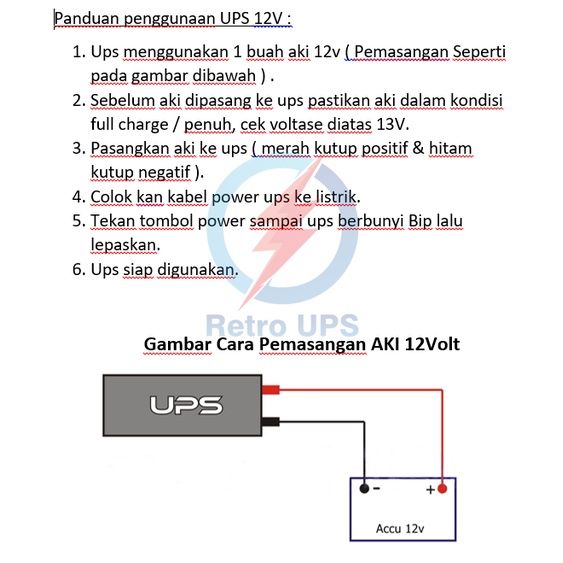 UPS Modifikasi Aki External Cooling Fan Power UP 700VA 12V Garansi