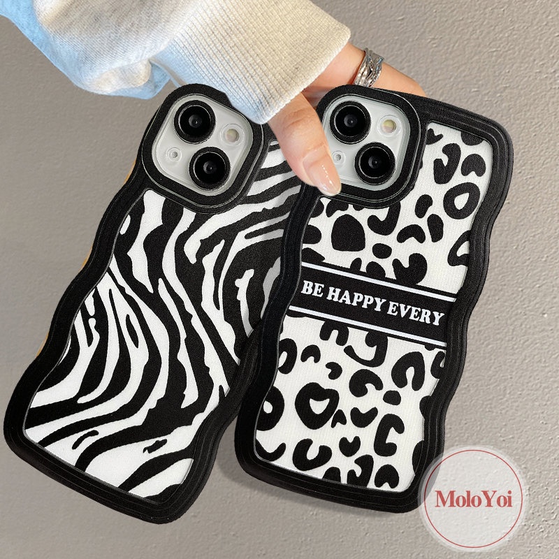 Soft Case TPU Motif Zebra Untuk iPhone 6 6s 7 8 Plus11 Pro MAX XR 7Plus 8Plus 14 Plus 13 12 14 Pro MAX X XS MAX SE 2020