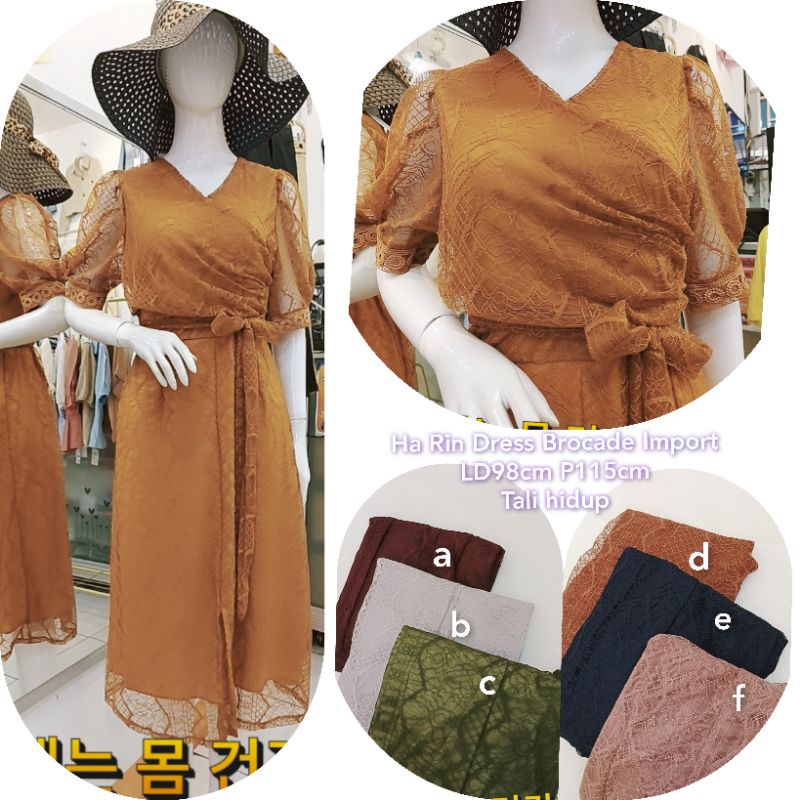 HA RIN DRESS BROCADE IMPORT