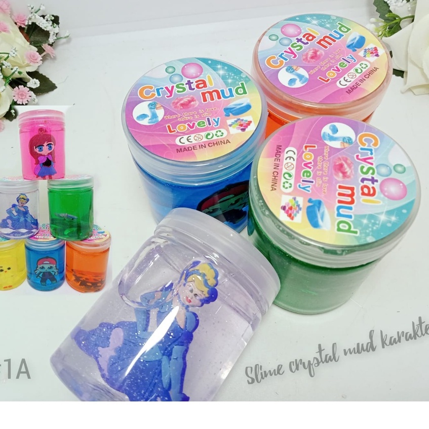 Slime Warna Warni Cantik/ Slime mainan anak by toko pelangi nicer/slime crystal mud murah