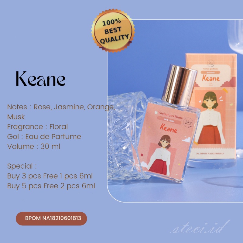 KEANE SPRAY 30ml | STECI PARFUM EDP | eau de parfume pria wanita non alkohol inspired perfum bpom sp