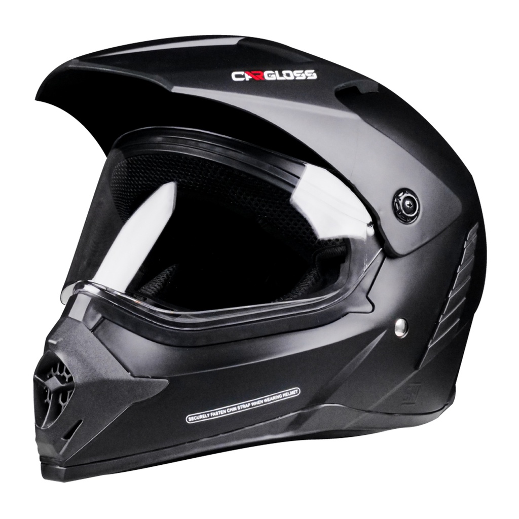Helm Cargloss Former Supermoto - Black Doff