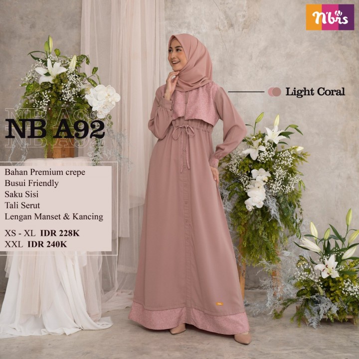 Gamis nibras nb a92 light coral