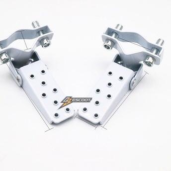 Front Folding Footstep Footrest for Fiido/Electric Scooters - Biru, 2.4-3.8mm