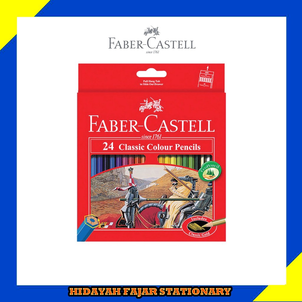 

Pensil Warna Faber Cestell - Pensil 24 Warna Fabercestell Panjang