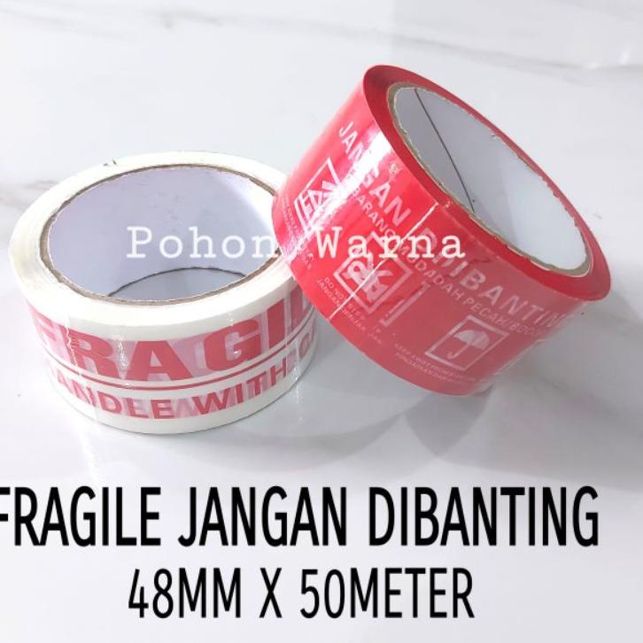 

㍽ Lakban Jangan Dibanting 48mm x 50meter / Opp Tape ン