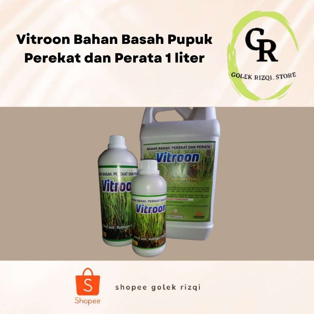 Vitroon Bahan Basah Pupuk Perekat dan Perata 1 liter