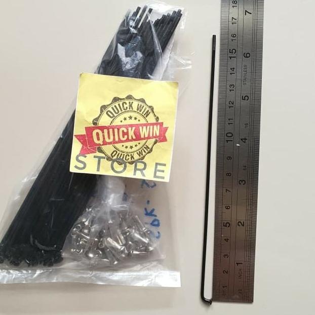 Jari Jari Sepeda 16 Spoke Ruji Jeruji Stainless 161 mm