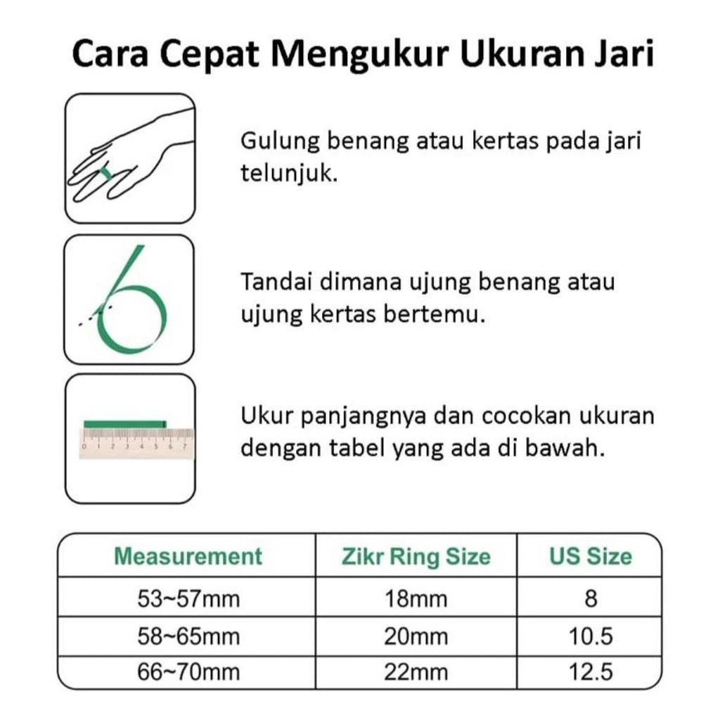 Nisa Aydrus - IQIBLA TOMBOL LOVE DIGITAL TASBIH SMART ZIKR RING WITH BATTERY CHARGING