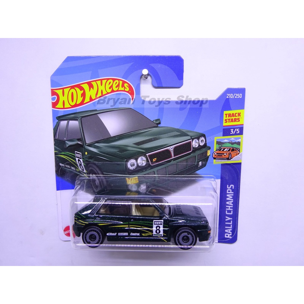 Hot Wheels SC Lancia Delta Integrale Hijau No. 8 Short Card