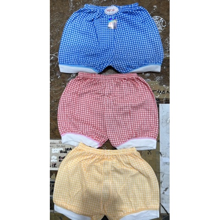 (6pcs) celana pendek petak bayi baby USAGI bintik / petak TERMURAH