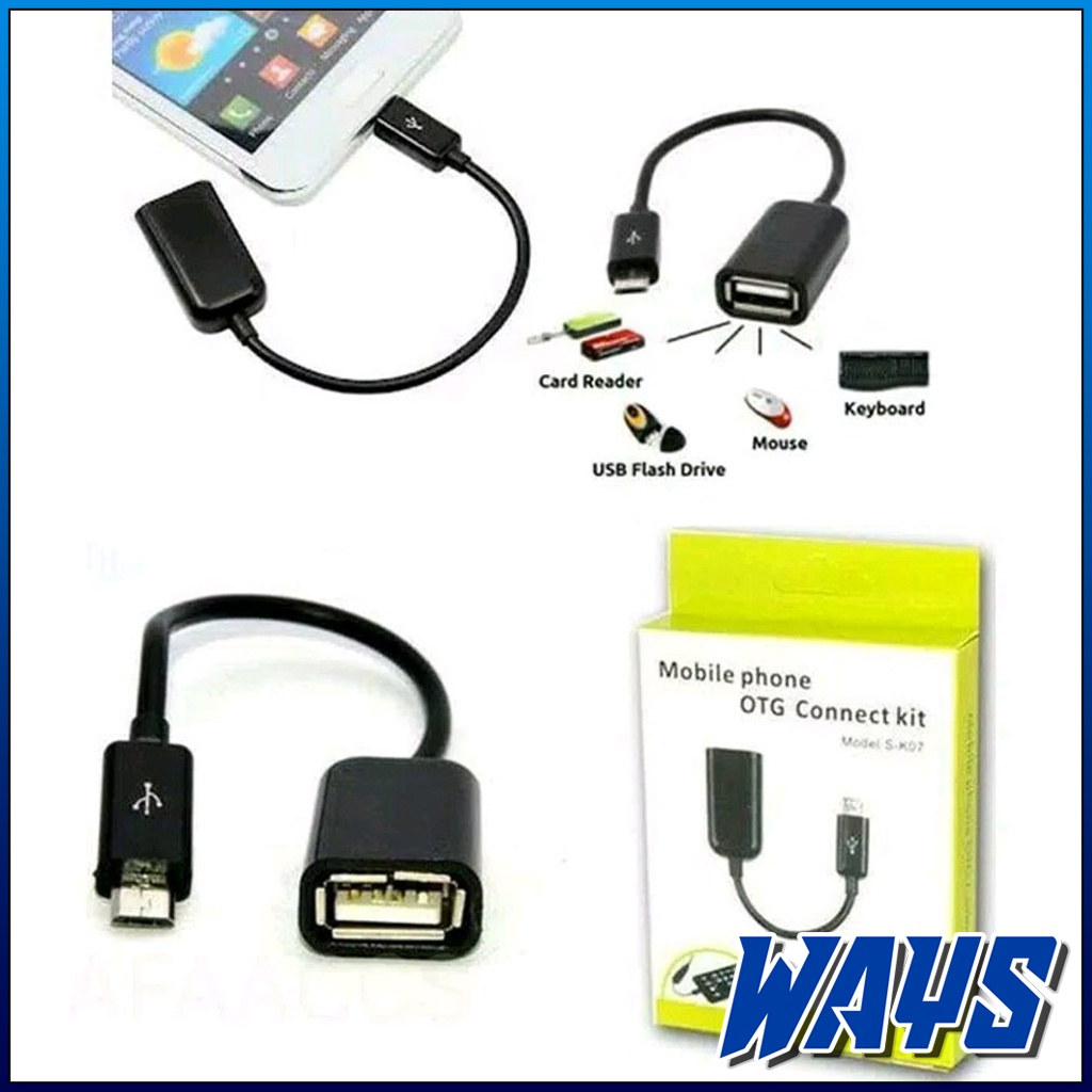 Z021 | Kabel OTG Micro USB Hp Handphone Android Flashdisk Flash Drive Mouse Keyboard