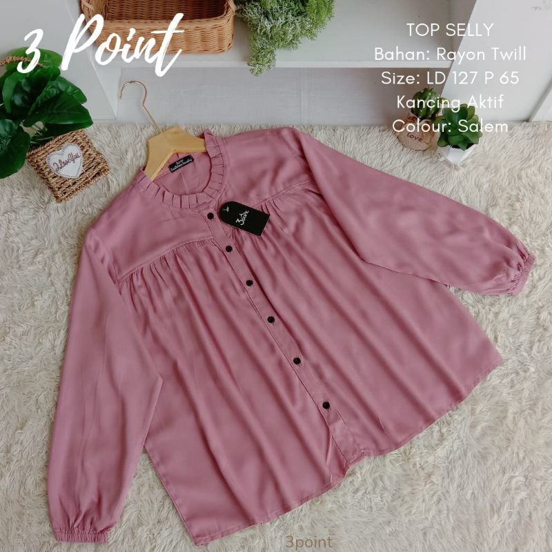 Atasan Top Selly By 3 point | Atasan Rayon Twill