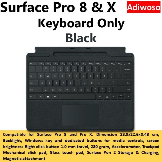 Keyboard Microsoft Surface Pro 8 Keyboard