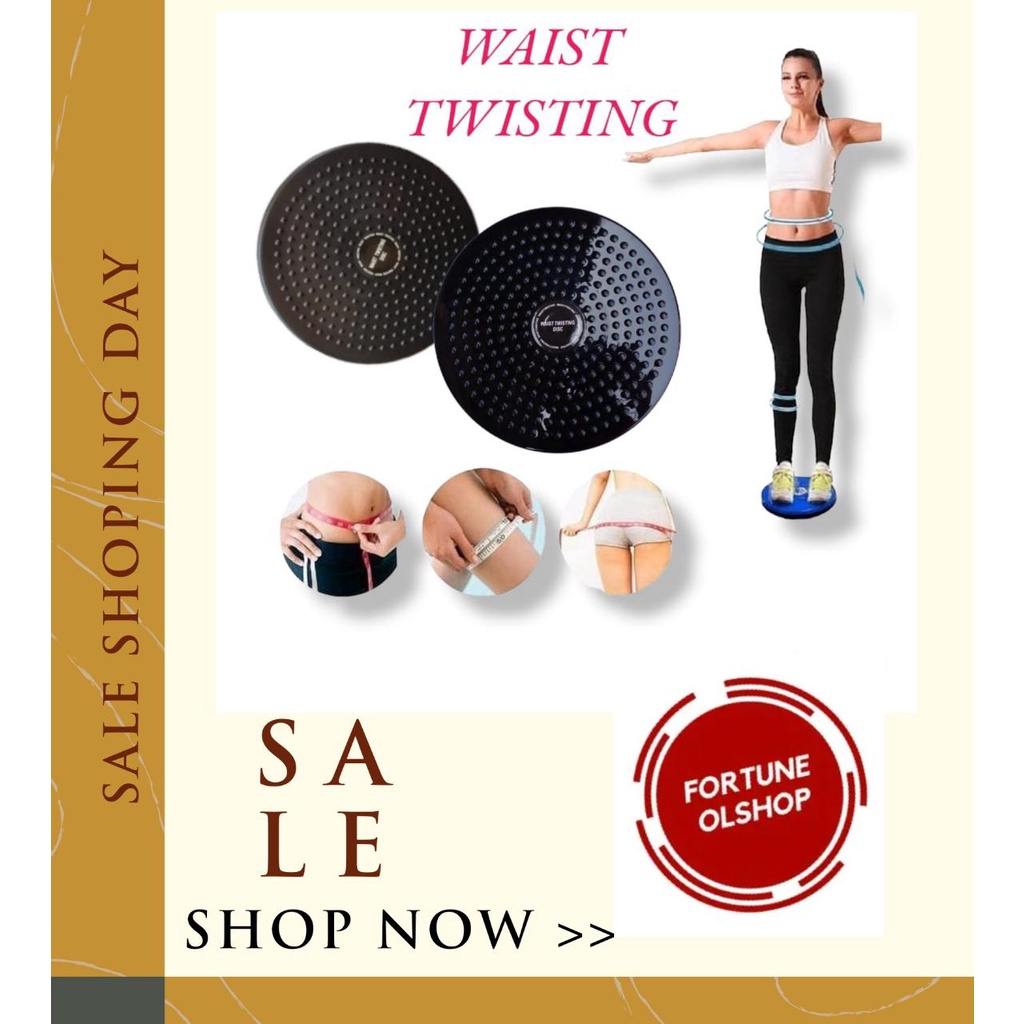 (FO)Waist Twisting Disc Plate Jogging Trimmer Piring Senam Pinggang Alat Olahraga