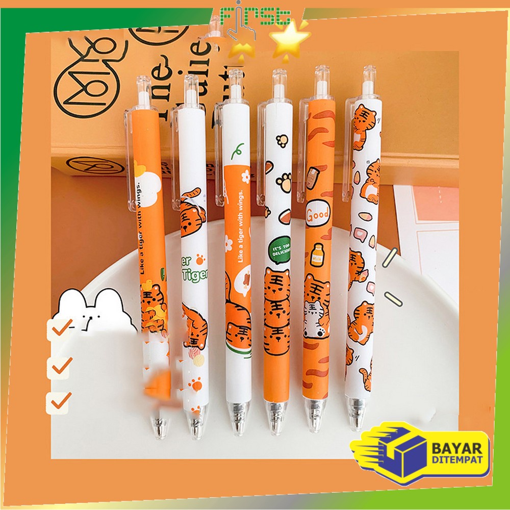 

FH-A43 Pulpen Mekanik Pen Gel 6PCS Motif Cartoon Pena Bolpoint Stationary Alat Tulis Pelajar Dan Kantor