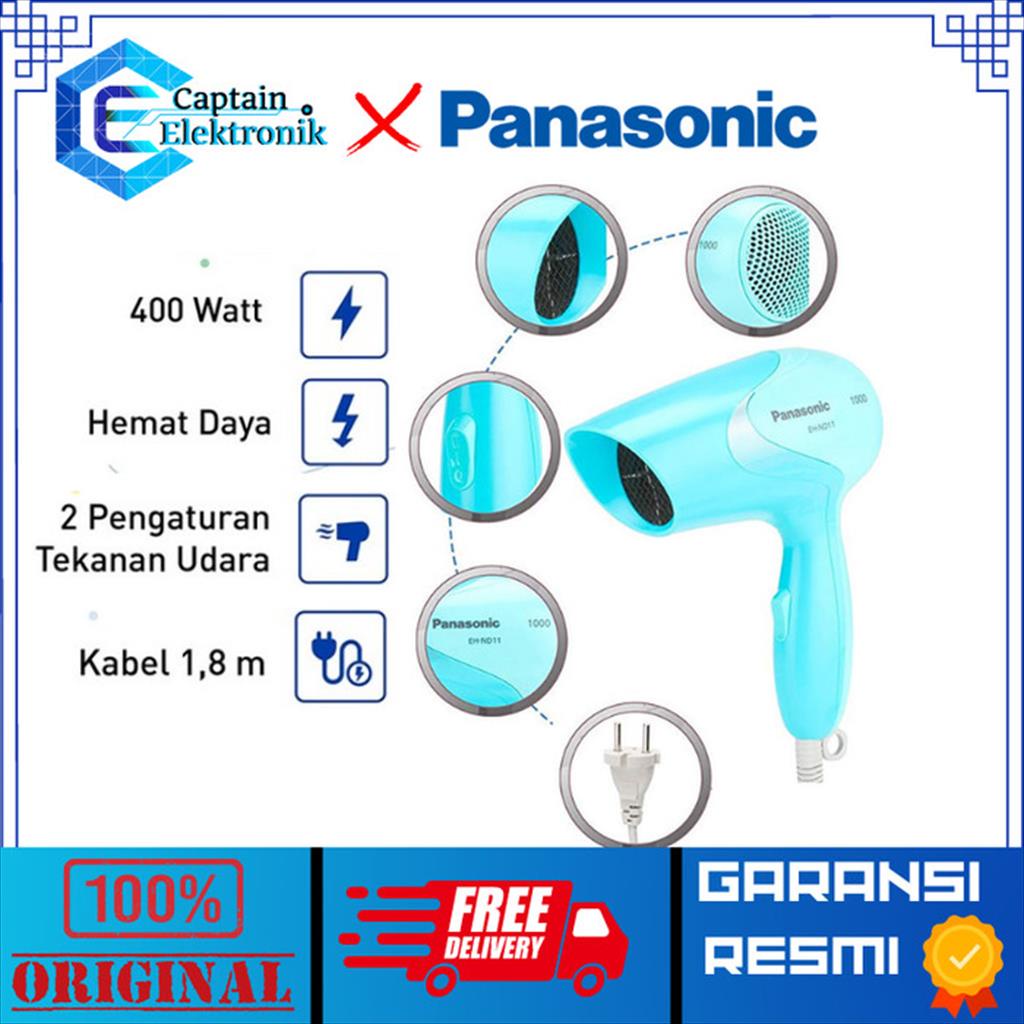 Hair Dryer Panasonic EH ND 11 | Pengering Rambut ND11 400 Watt EH ND11