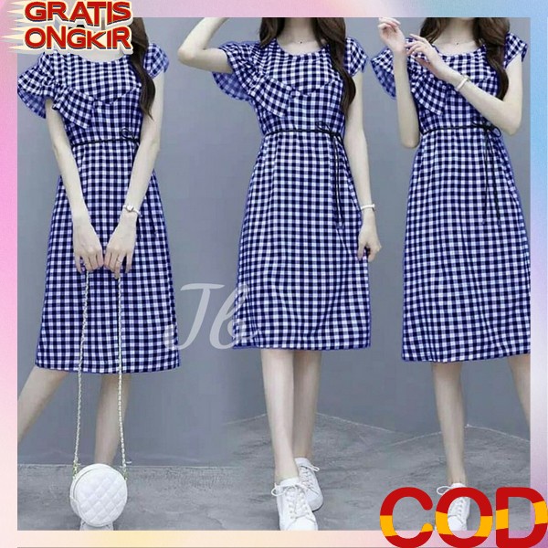 Dress Natal Wanita Terbaru Dres Cewek Kekinian Baju Dres Natalan Korean Style Bsju Drwss Perempuan G