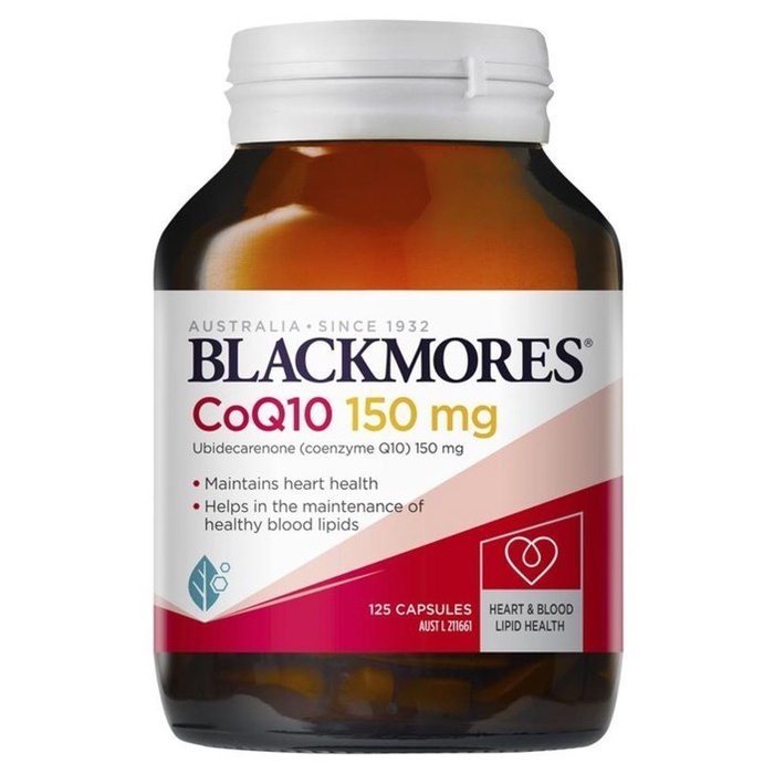 Blackmores CoQ10 150mg Black Mores More Blackmore CoQ 10 Co Q 10 Q10 150 mg Coenzyme 125 capsules Nu
