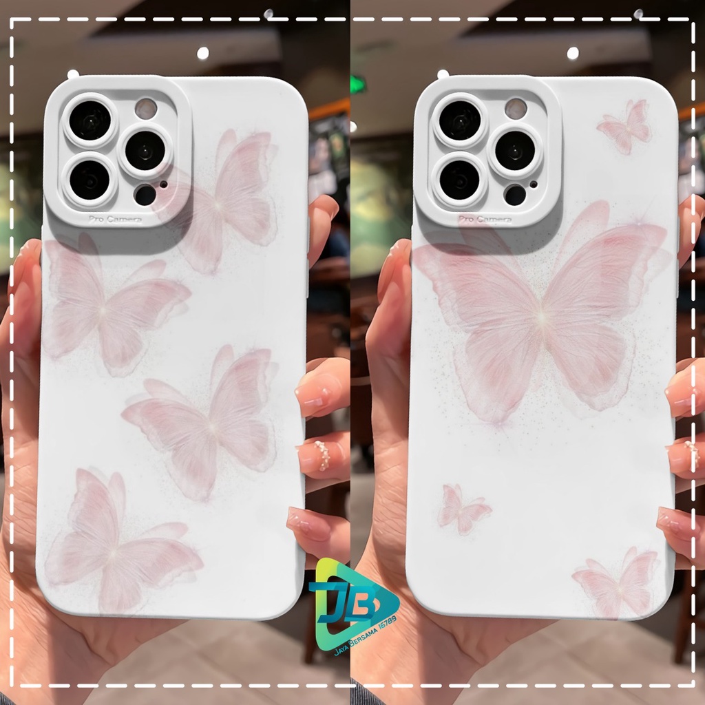 CUSTOM CASE SOFTCASE SILIKON PROCAMERA BUTTERFLY CUSTOM OPPO REALME VIVO XIAOMI SAMSUNG INFINIX IPHONE FOR ALL TYPE JB6206