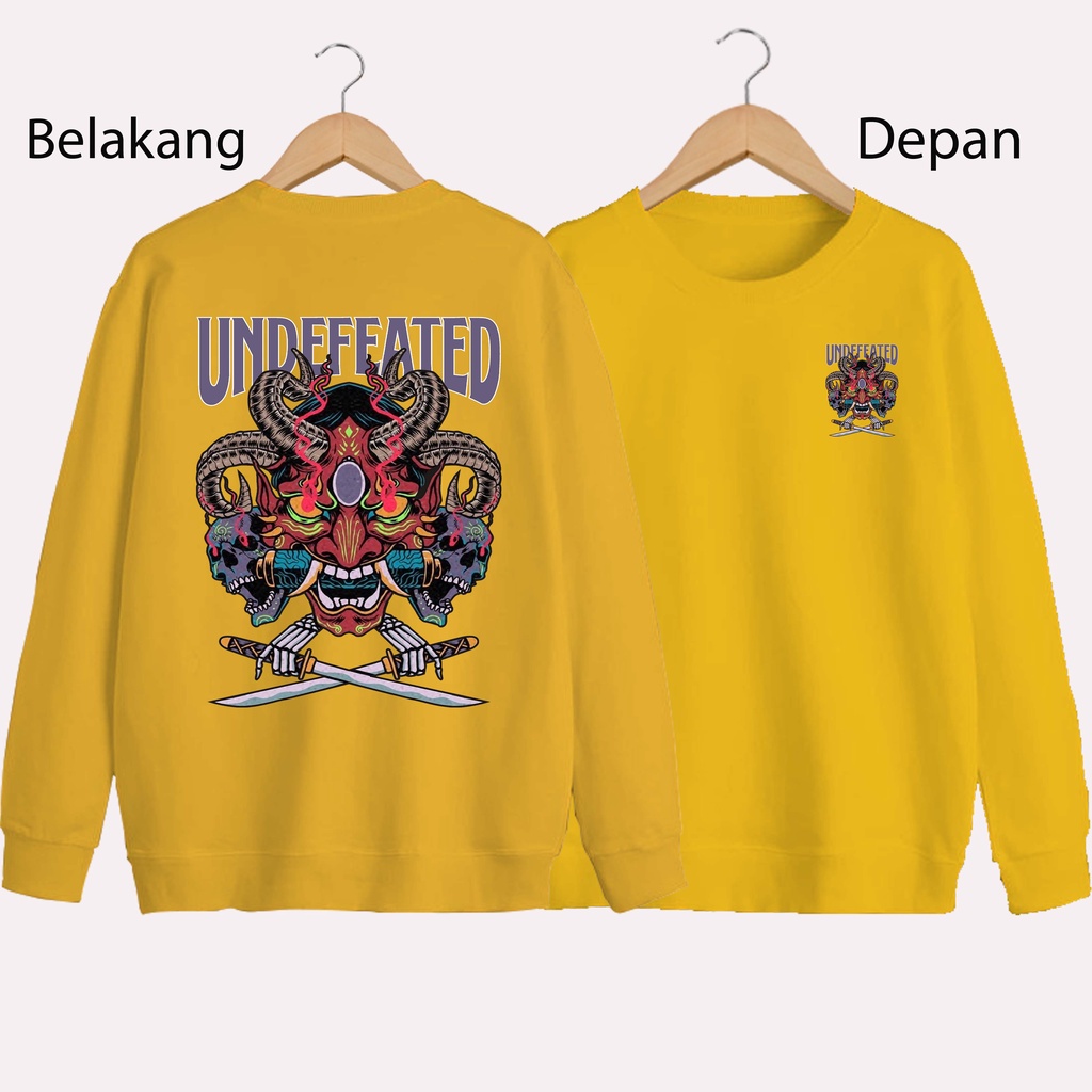 SWEATER UNISEX DB UNDEFEATED PRIA DAN WANITA SWEATER JUMBO