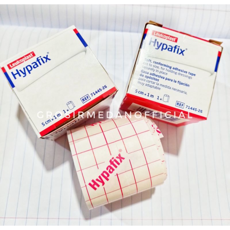 HYPAFIX 5 X 1 CM LEUKOPLAST TAPE - PLESTER FLEXIBLE UNTUK LUKA DENGAN DAYA REKAT YANG BAIK TIDAK MUDAH LEPAS