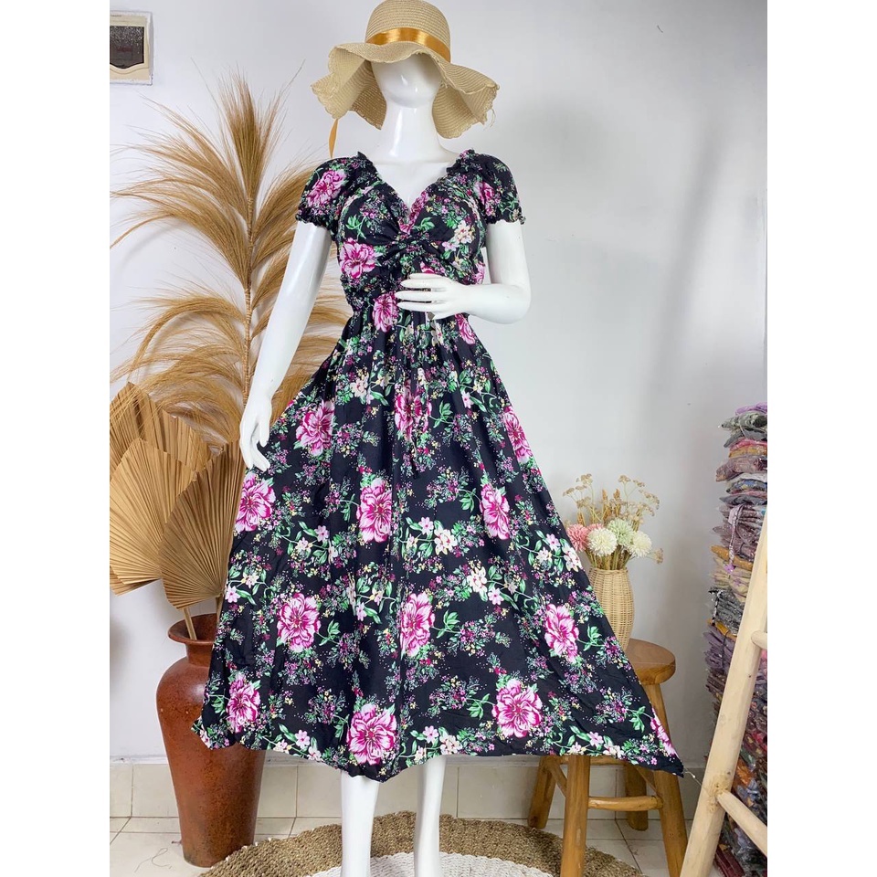 DRESS INCES / DRESS SABRINA PANJANG (ALL SIZE).