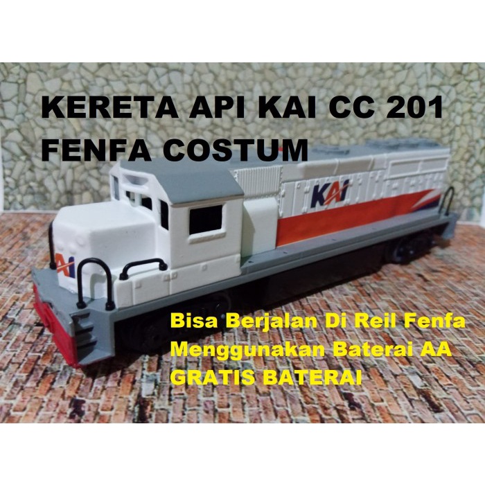 Kereta Track Mainan Lokomotif Kereta Api Kai Cc 201 Fenfa Costum