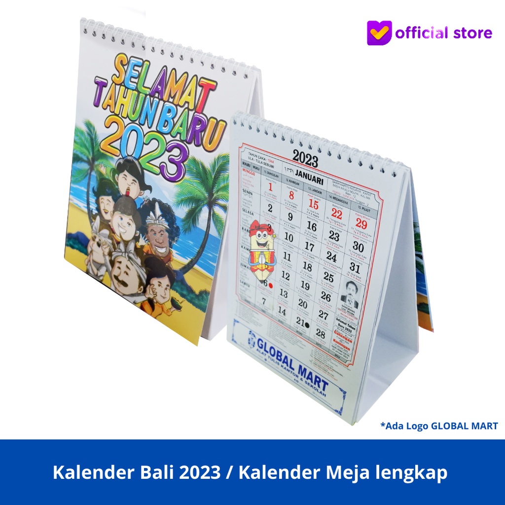 Jual Kalender Bali lengkap / Kalender Meja - Bambang Gede Wisma