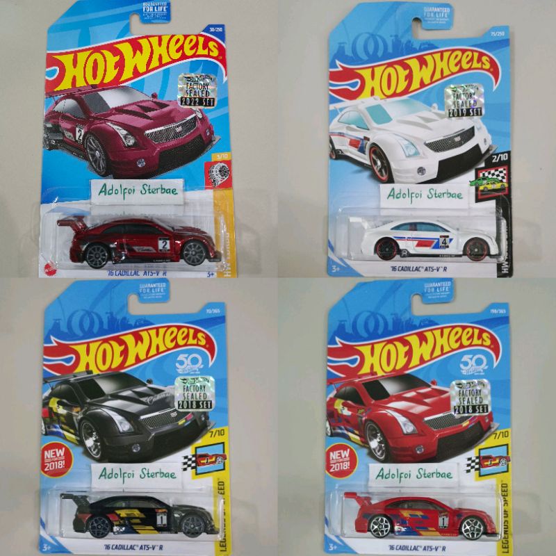 hotwheels hot wheels '16 cadillac cadilac ats-v R factory sealed hw race day legends of speed hw tur