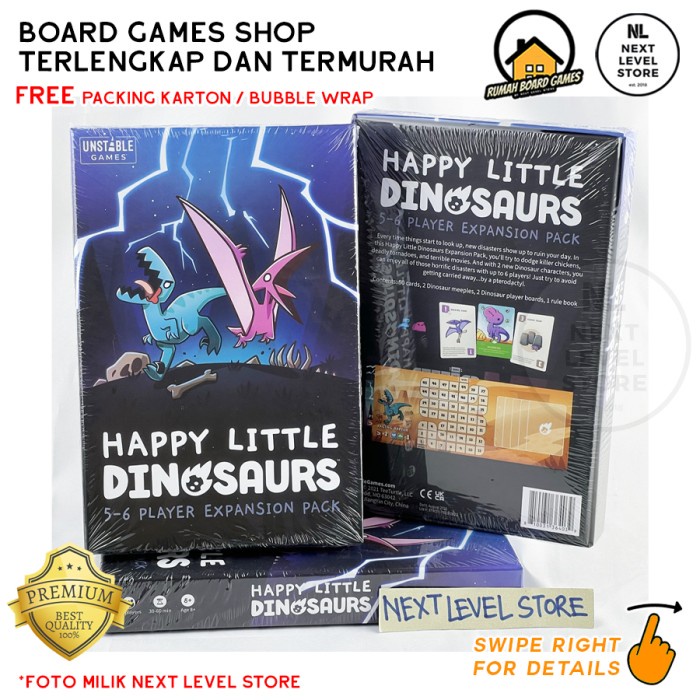 Happy Little Dinosaurs : 5-6 Expansion - Board Game Card Games