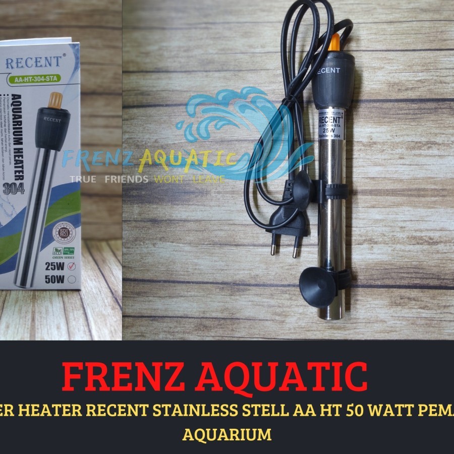Jual WATER HEATER RECENT STAINLESS STEEL AA HT50W PEMANAS AQUARIUM
