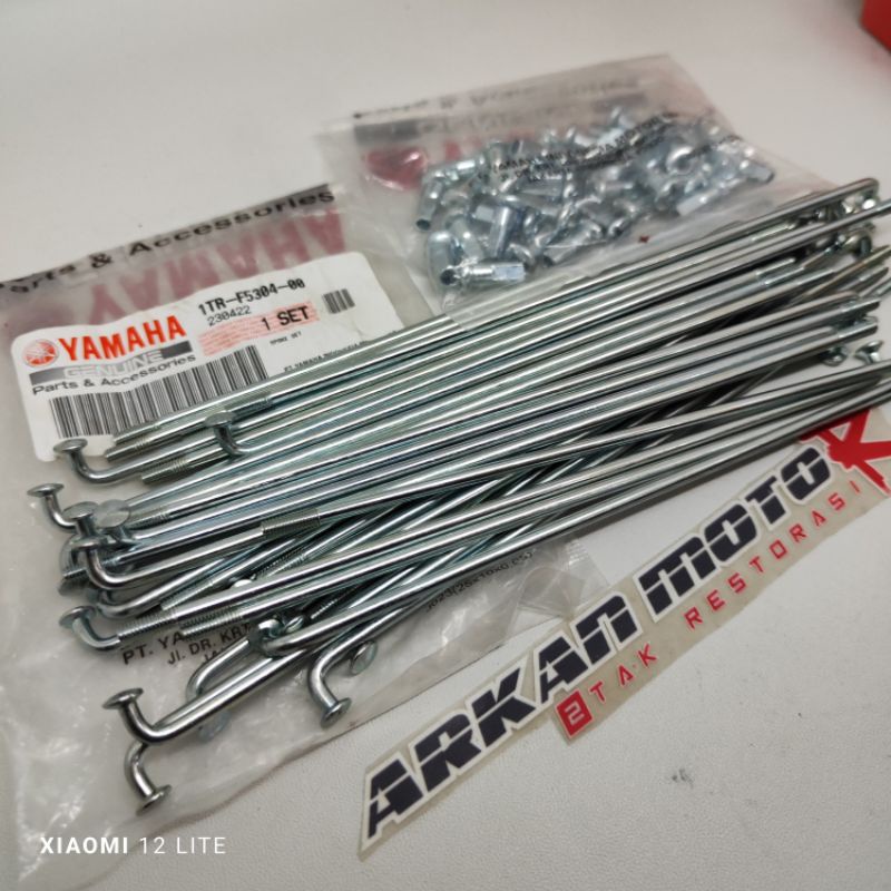 SPOKE RUJI JARI JARI DEPAN FIZR FIZ R FORCE ONE VEGA ORIGINAL YAMAHA